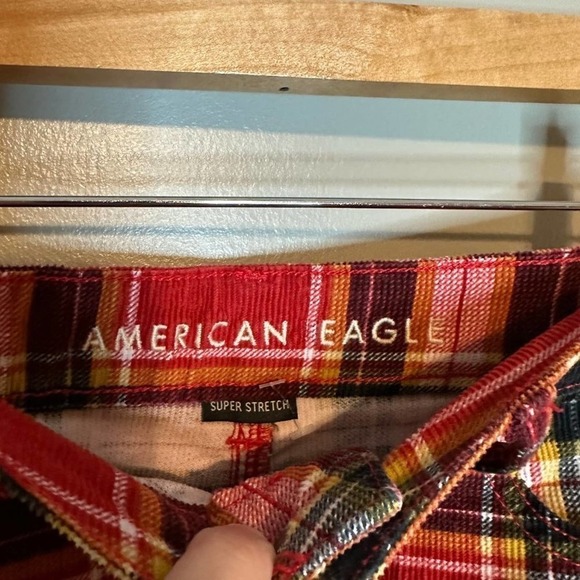AMERICAN Eagle Outfitters Super Stretch Plaid Skirt - Size 2 - Picture 3 of 4